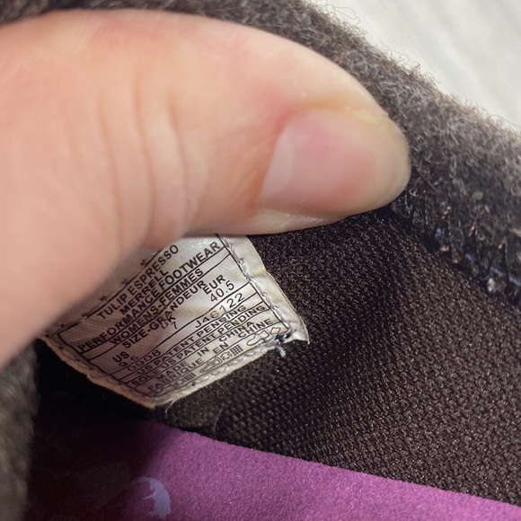 Merrell Tulip Espresso Brown Wool and Leather Wedges - sz 9.5 - Picture 7 of 9